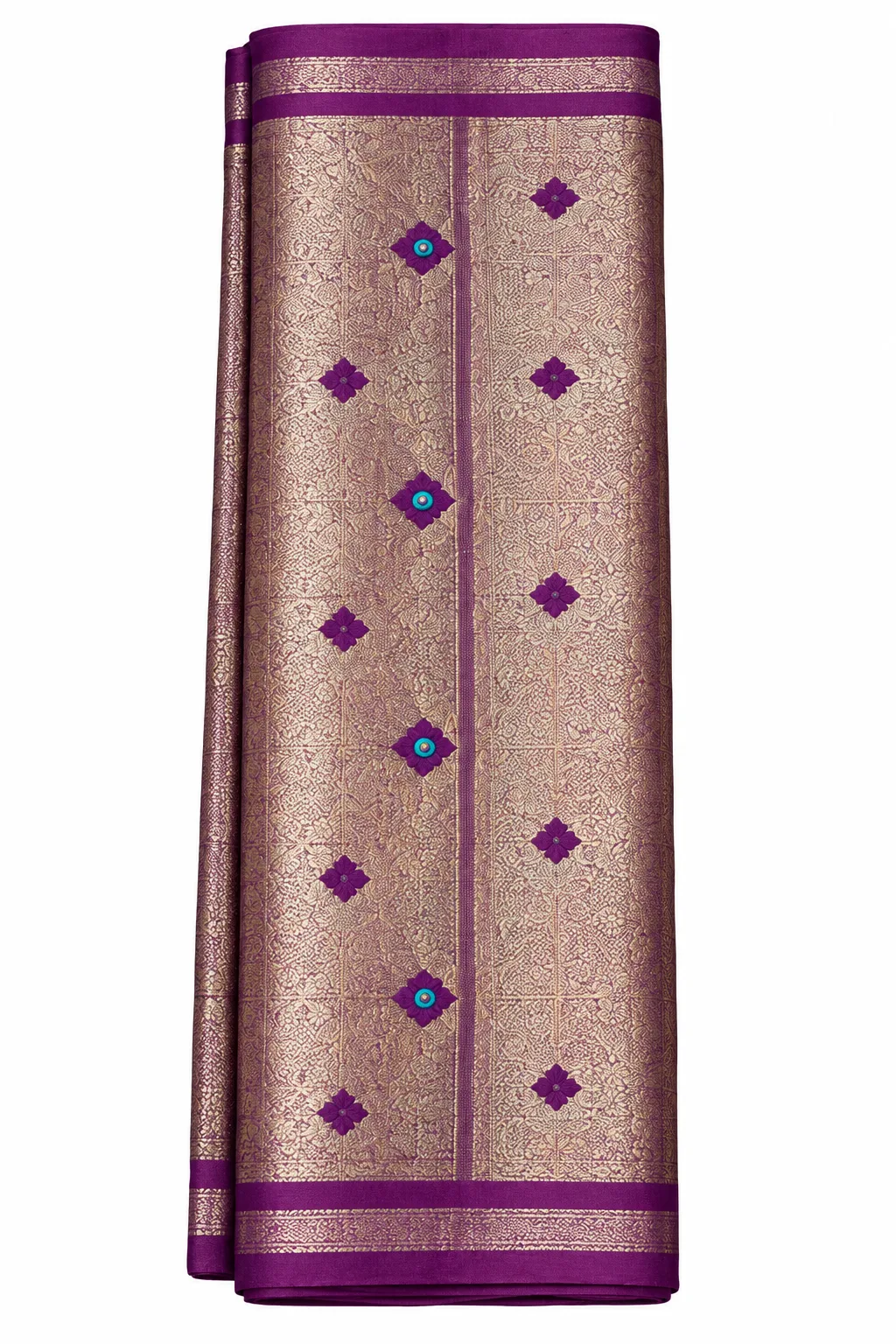 Rose Pink And Tan With Silver Zari Accents Saree saree at ₹199